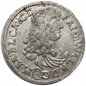 Silésie, Friedrich Wilhelm, 1/3 thaler 1671 GF, Krosno