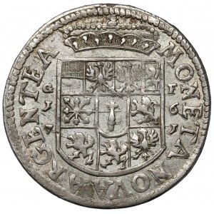 Śląsk, Fryderyk Wilhelm, 1/3 talara 1671 GF, Krosno