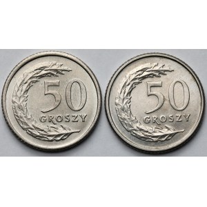 50 groszy 1991-1992 - zestaw (2szt)