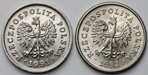 50 groszy 1991-1992 - set (2 pezzi)