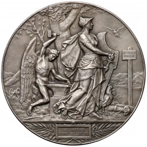 France, Medal 1899 Lazare Carnot, SILVER sig. E. Mouchon