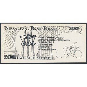 Solidarność, 200 złotych 1984 - Jerzy Popiełuszko