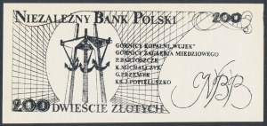 Solidarność, 200 złotych 1984 - Jerzy Popiełuszko