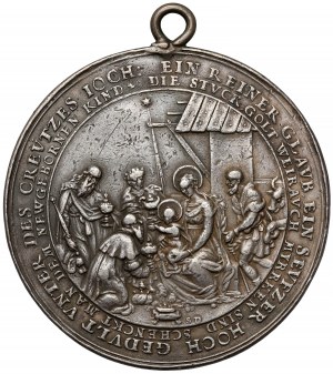 Sebastian Dadler, Religious Medal - Adoration of the Three Kings (1635)