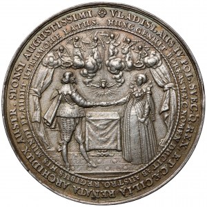 Władysław IV Waza, Medal zaślubinowy (1635 r.) - stary ODLEW