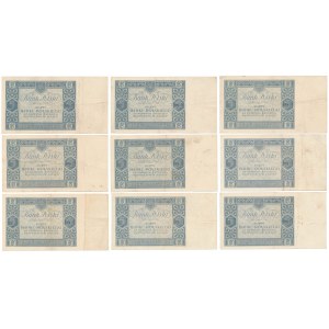 5 złotych 1930 - MIX serii (9szt)
