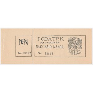 Naczelna Rada Narodowa, Podatek na Fundusz 1916