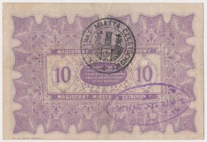 Częstochowa, 10 rubles 1915 - C