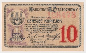 Czestochowa, 10 kopecks 1916 - 6 figures