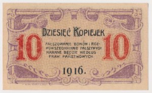 Czestochowa, 10 kopecks 1916 - 6 figures
