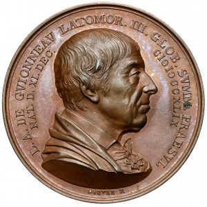 Niemcy, Prusy, Fryderyk Wilhelm III, Medal 1824 - Generalmajors Ludwig August de Guinneau