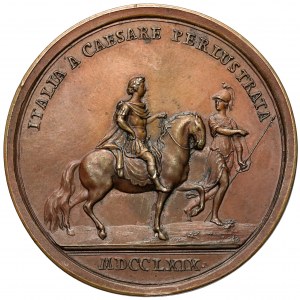Austria, Józef II, Medal 1769 - podróż cesarza do Włoch