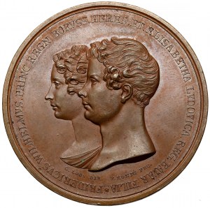 Deutschland, Preußen, Friedrich Wilhelm IV, 1823 - Hochzeitsmedaille