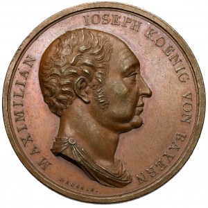 Niemcy, Bawaria, Maksymilian Józef, Medal 1824 - Neuss