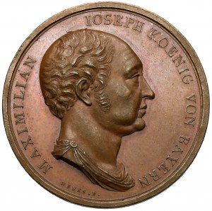 Nemecko, Bavorsko, Maximilian Joseph, medaila 1824 - Neuss