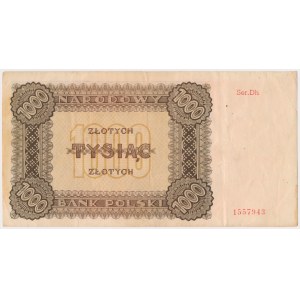 1.000 złotych 1945 - Ser.Dh - seria zastępcza