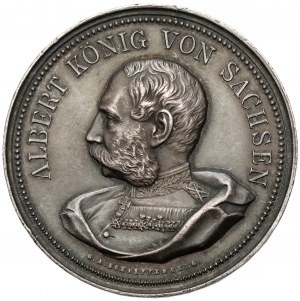 Allemagne, Saxe, Albert, Médaille 1893 - 50 ans de service