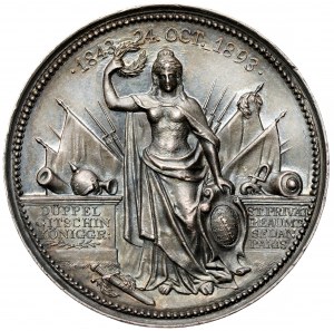 Deutschland, Sachsen, Albert, Medaille 1893 - 50 Dienstjahre
