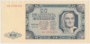 20 złotych 1948 - DA