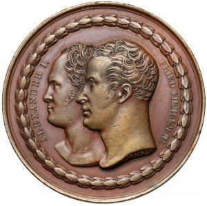 Rusko, Alexandr I., medaile 1818 - vítězství Ruska a Pruska nad Francií