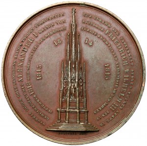 Russie, Alexandre Ier, Médaille 1818 - victoires de la Russie et de la Prusse sur la France