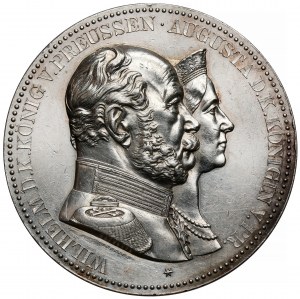 Nemecko, Prusko, Viliam I., medaila bez dátumu (1879) - Zlatá svadba