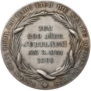 Śląsk, Jelenia Góra, Medal 1909 - 200-lecie zbudowania kościoła ewangelickiego w Jeleniej Górze