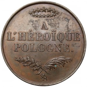 Medal, a L'Heroique Pologne (Bohaterskiej Polsce) 1831