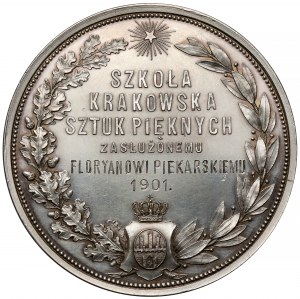 Medal, Szkoła Krakowska Sztuk Pięknych - dla Floriana Piekarskiego 1901