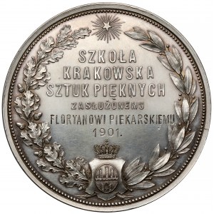 Medal, Szkoła Krakowska Sztuk Pięknych - dla Floriana Piekarskiego 1901