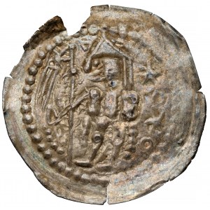 Bolesław V Wstydliwy, Brakteat Kraków (1243-1279) - Rycerz z chorągwią