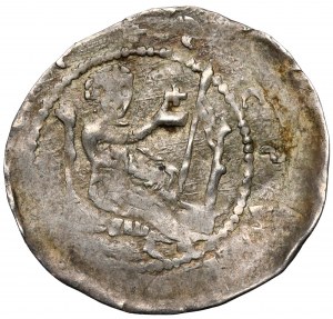 Slezsko, Jindřich II. Pobožný 1238-1241, denár - svatý Václav / svatý Adalbert