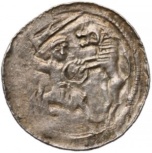Ladislao II l'Esiliato, Denario - Lotta con il Leone