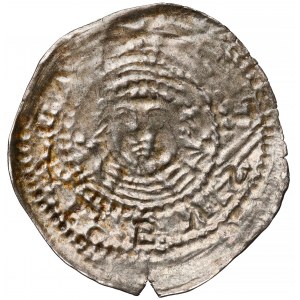 Przemysł I i Bolesław Pobożny, Denar brakteatowy, Gniezno (1239-1249)