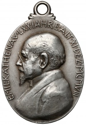 Nemecko, medaila 1908 - Emil Rathenau