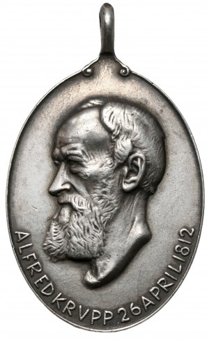 Nemecko, medaila 1912 - Alfred Krupp