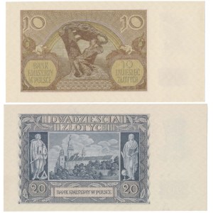 10 i 20 złotych 1940 - zestaw (2szt)