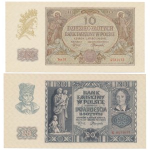 10 i 20 złotych 1940 - zestaw (2szt)