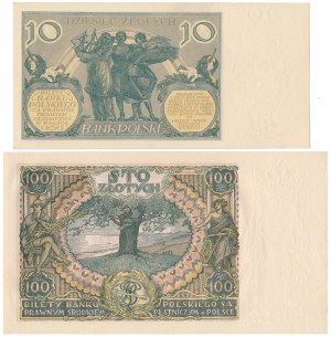 Set di 10 oro 1929 e 100 oro 1934 (2 pezzi)