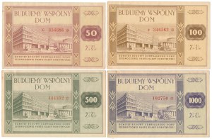 We Build a Common Home - a set of denominations of 50 - 1,000 zlotys (4pcs)