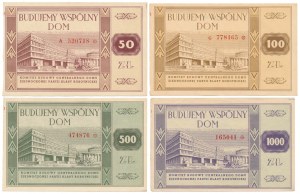 We Build a Common Home - a set of denominations of 50 - 1,000 zlotys (4pcs)