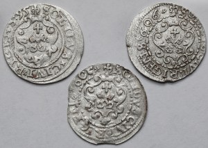 Sigismondo III Vasa, conchiglie di Riga 1595-1606 - set (3 pezzi)