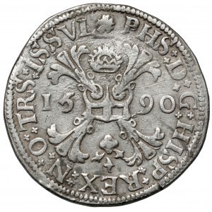 Niderlandy Hiszpańskie, Filip II, Talar 1590, Overijssel