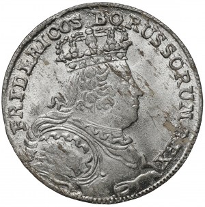 Sliezsko, Fridrich II Veľký, šesťcentovka 1757-B, Vroclav
