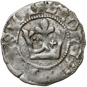 Władysław II Jagiełło, mezzo penny Cracovia - tipo 14 - senza segno