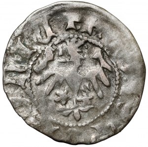 Władysław II Jagiełło, mezzo penny Cracovia - tipo 12 - senza segno