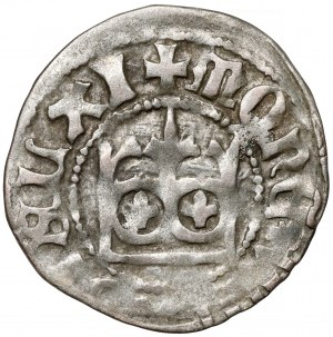 Władysław II Jagiełło, demi-penny Cracovie - type 11 - sans signe.