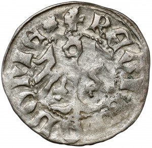 Władysław II Jagiełło, mezzo penny Cracovia - tipo 11 - senza segno