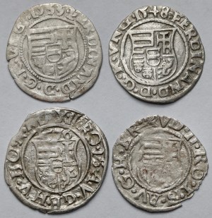 Hungary, Denarii 1533-1583 - set (4pcs)
