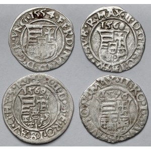 Węgry, Denary 1554-1576 - zestaw (4szt)